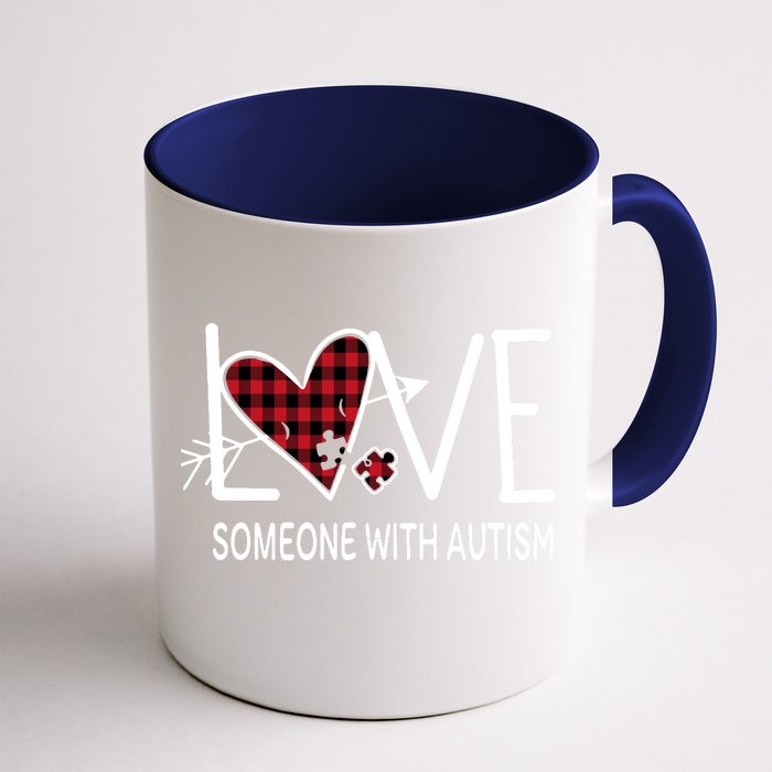 Love Someone With Autism Front & Back Coffee Mug