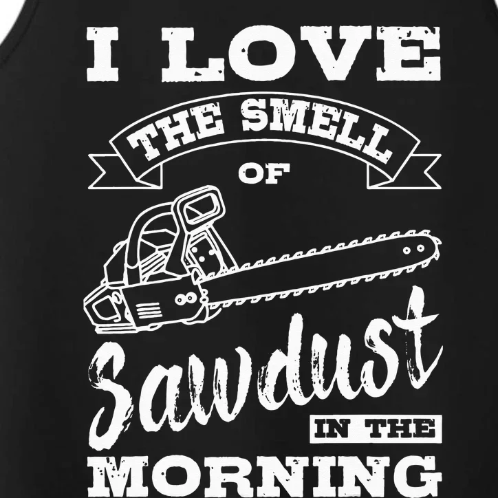 Lumberjack Sawdust Woodcutter Woodsman Performance Tank