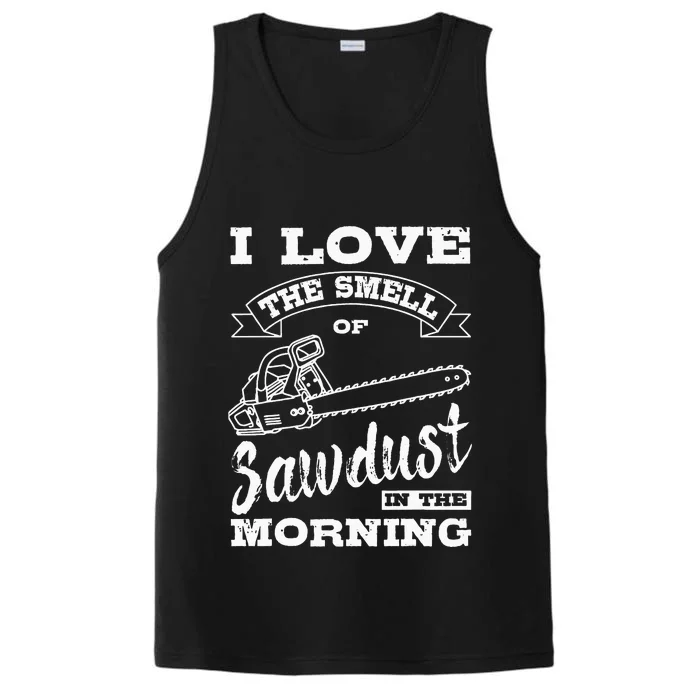 Lumberjack Sawdust Woodcutter Woodsman Performance Tank