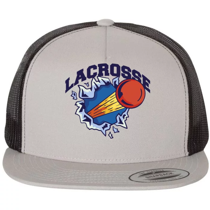 Lacrosse Sport Wild Flat Bill Trucker Hat