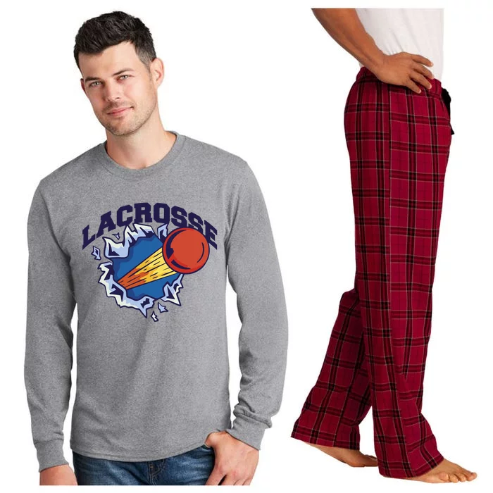 Lacrosse Sport Wild Long Sleeve Pajama Set