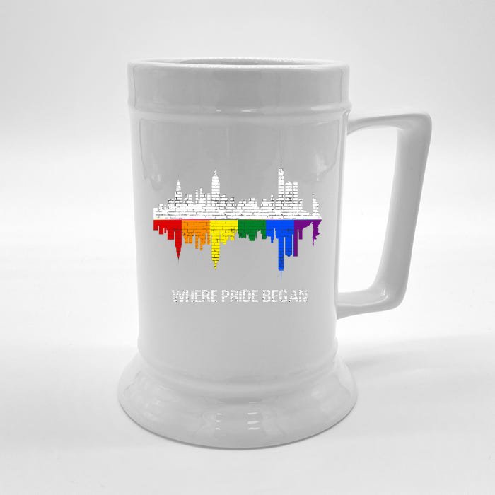 LGBT STONEWALLS WHERE PRIDE BEGAN Front & Back Beer Stein