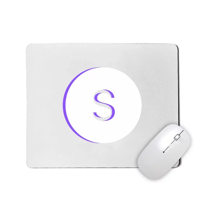 Letter S White And Purple Mousepad