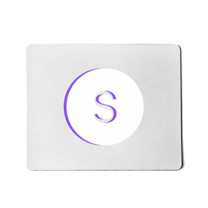 Letter S White And Purple Mousepad