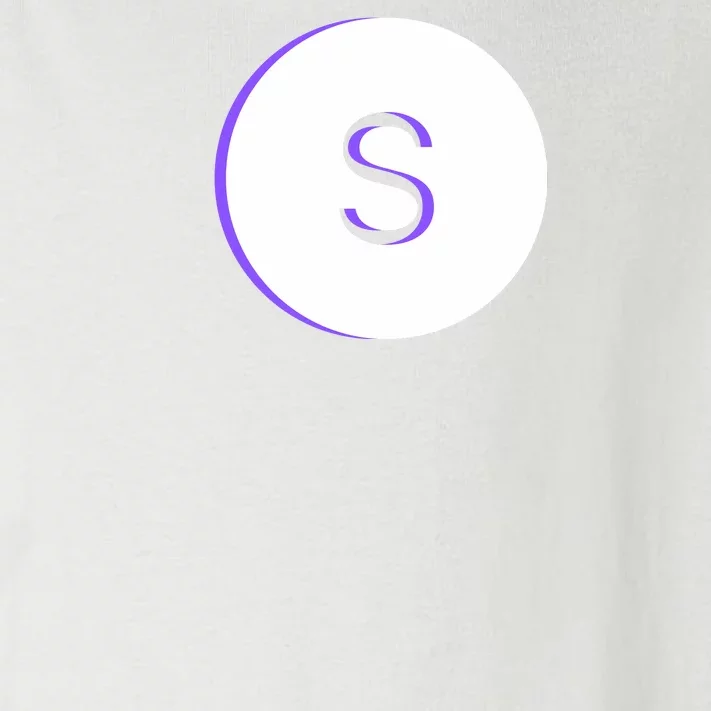 Letter S White And Purple Toddler Long Sleeve Shirt