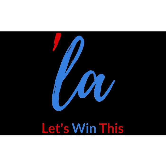 La Script With Comma Kamala LetS Win This Bumper Sticker