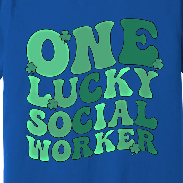 Lucky Social Worker St Patrick's Day Social Workers Cute Gift Premium T-Shirt