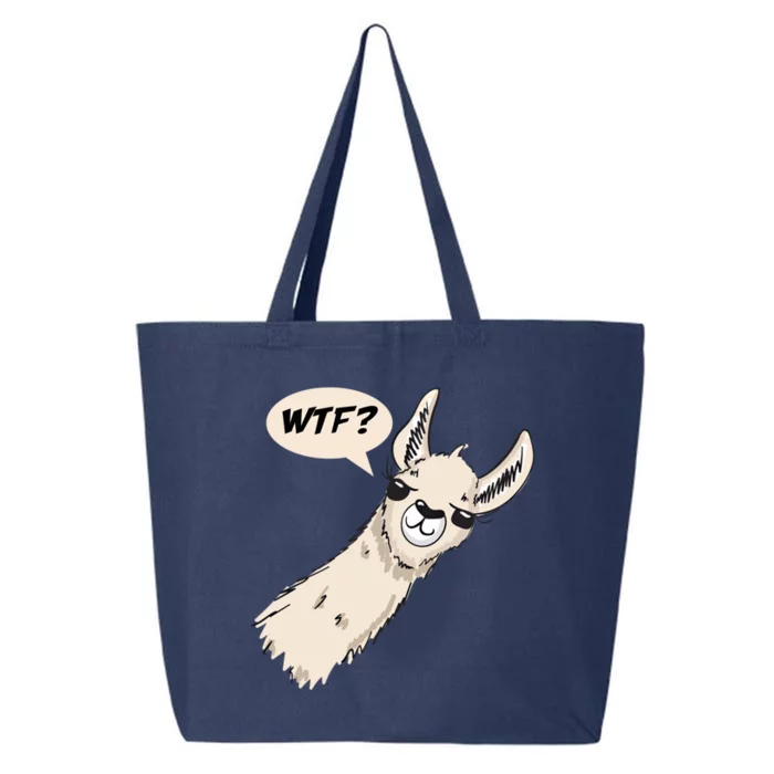 Llama Say Wtf? Funny Llama Drawing Wheres The Food Gift 25L Jumbo Tote