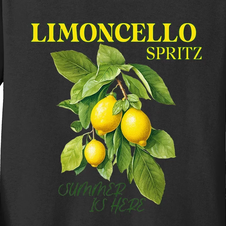 Limoncello Spritz X Lemon Liqueur Lemon Liqueur Lemon Kids Long Sleeve Shirt