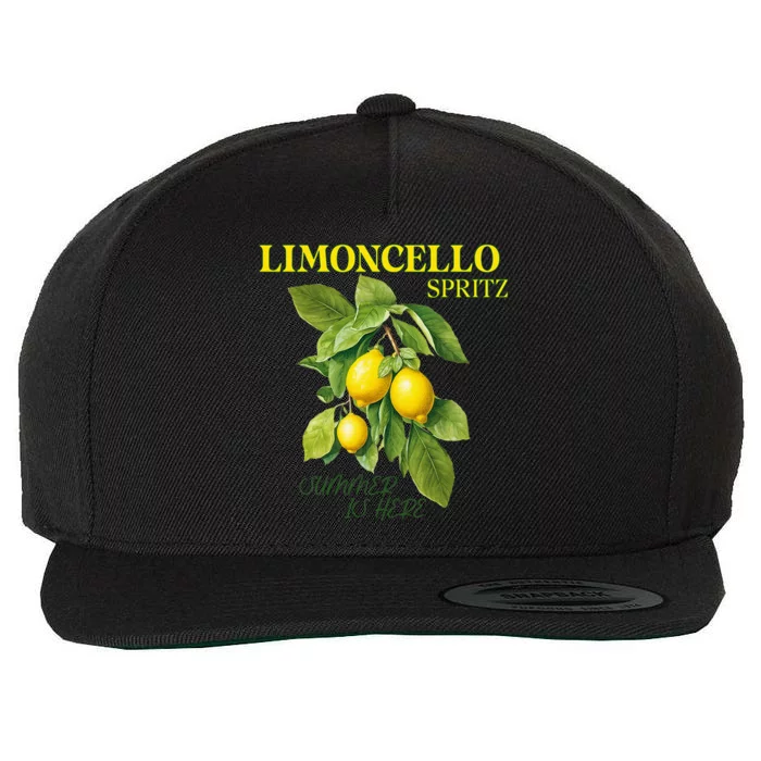 Limoncello Spritz X Lemon Liqueur Lemon Liqueur Lemon Wool Snapback Cap