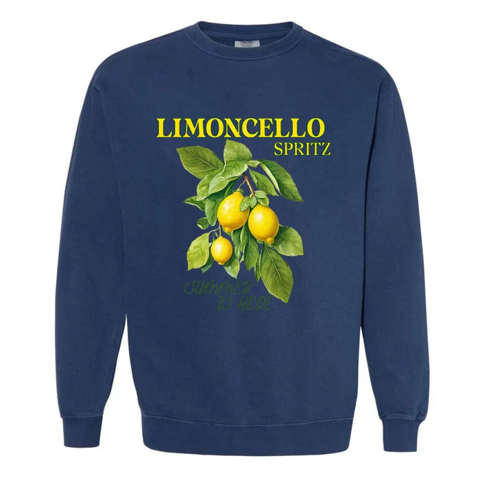 Limoncello Spritz X Lemon Liqueur Lemon Liqueur Lemon Garment-Dyed Sweatshirt