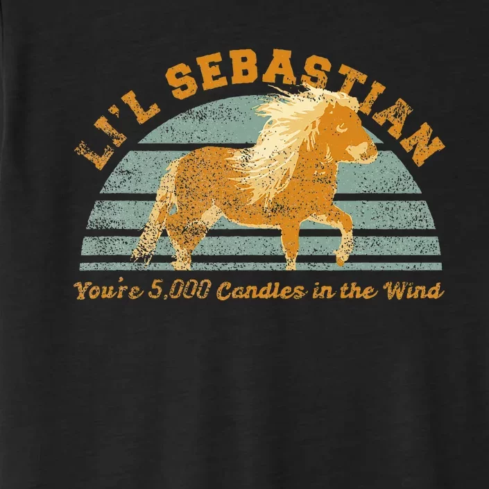 LiL Sebastian YouRe 5000 Candles In The Wind Horse ChromaSoft Performance T-Shirt