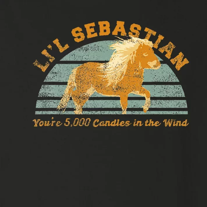 LiL Sebastian YouRe 5000 Candles In The Wind Horse Toddler Long Sleeve Shirt