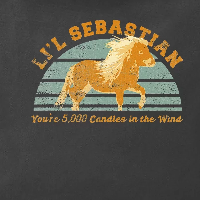 Lil Sebastian Youre 5000 Candles In The Wind Horse Fan Zip Tote Bag