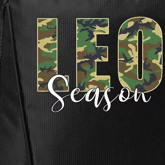 Leo Season Zodiac Birthday Camo City Backpack