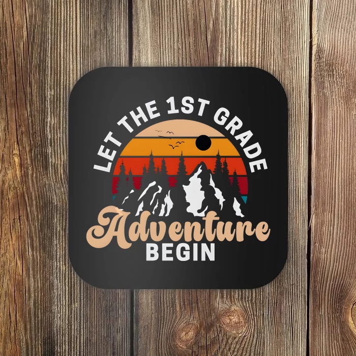 Let The 1st Grade Adventure Begin Vintage Coaster