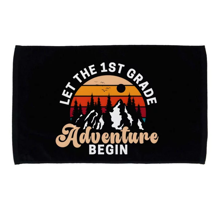 Let The 1st Grade Adventure Begin Vintage Microfiber Hand Towel