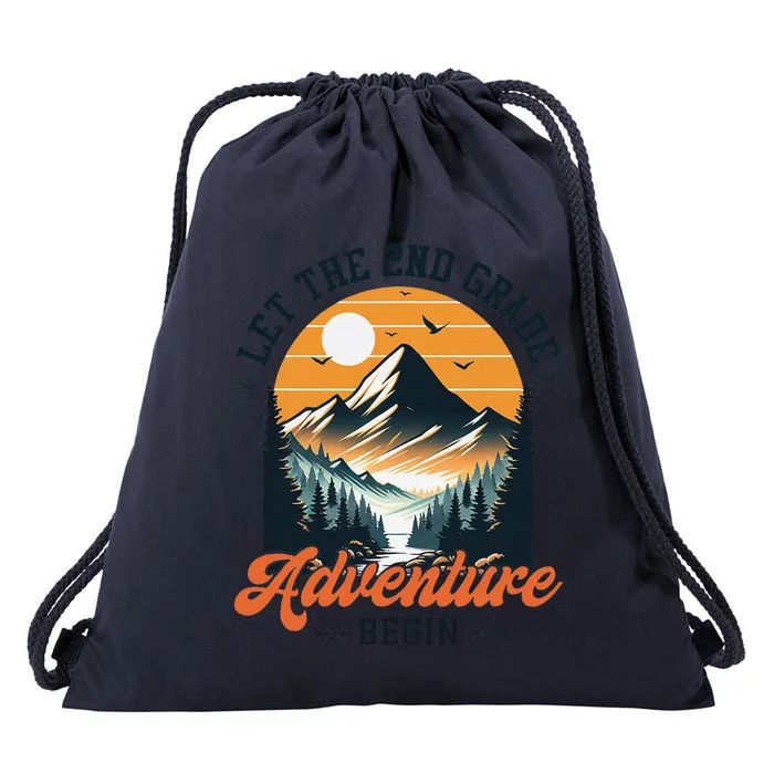 Let The 2nd Grade Adventure Begin Back To School Teacher Drawstring Bag