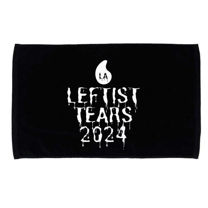 Leftist Tears 2024 Anti Kamala Comma La Pro Trump Halloween Microfiber Hand Towel