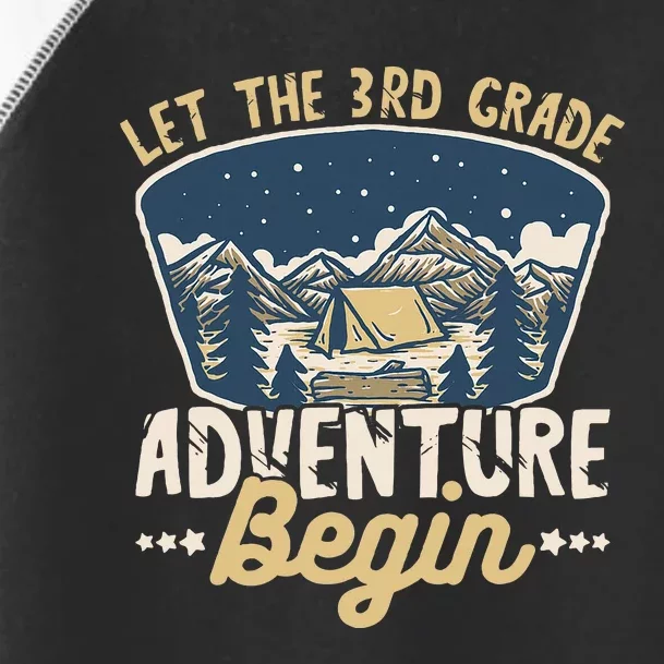 Let The 3rd Grade Adventure Begin Teacher Back To School Toddler Fine Jersey T-Shirt