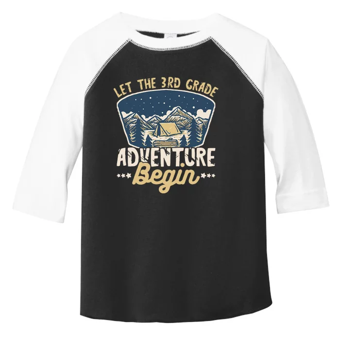 Let The 3rd Grade Adventure Begin Teacher Back To School Toddler Fine Jersey T-Shirt