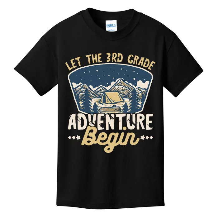 Let The 3rd Grade Adventure Begin Teacher Back To School Kids T-Shirt