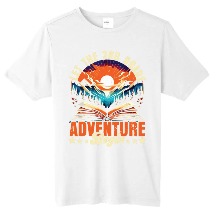 Let The 3rd Grade Adventure Begin Third Grade Teacher ChromaSoft Performance T-Shirt