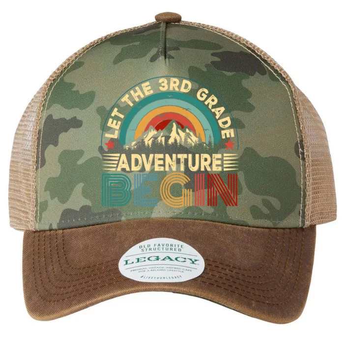 Let The 3rd Grade Adventure Begin First Day Teacher Legacy Tie Dye Trucker Hat