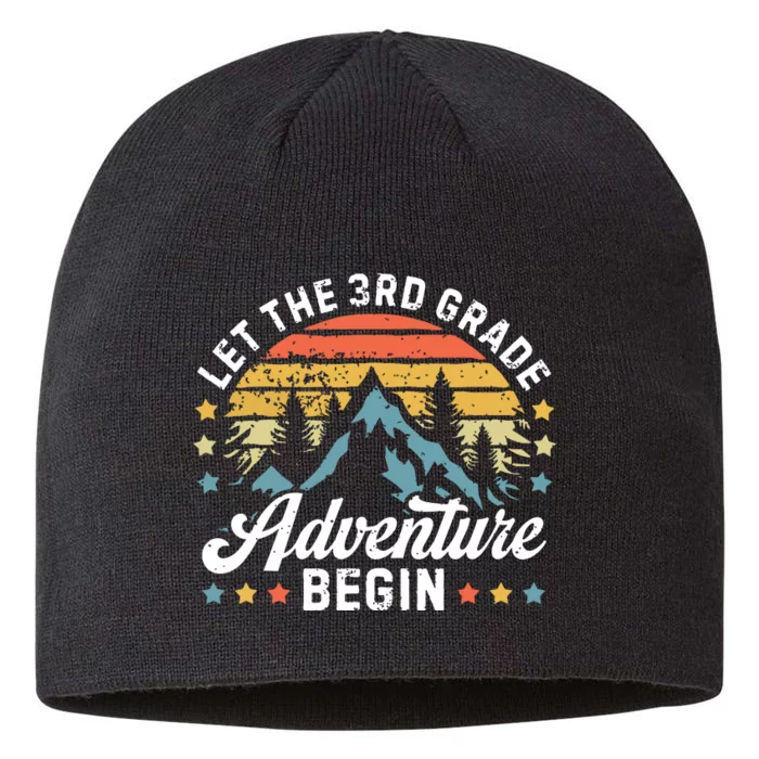 Let The 3rd Grade Adventure Begin Back To School Teachers 8 1/2in Sustainable Knit Beanie