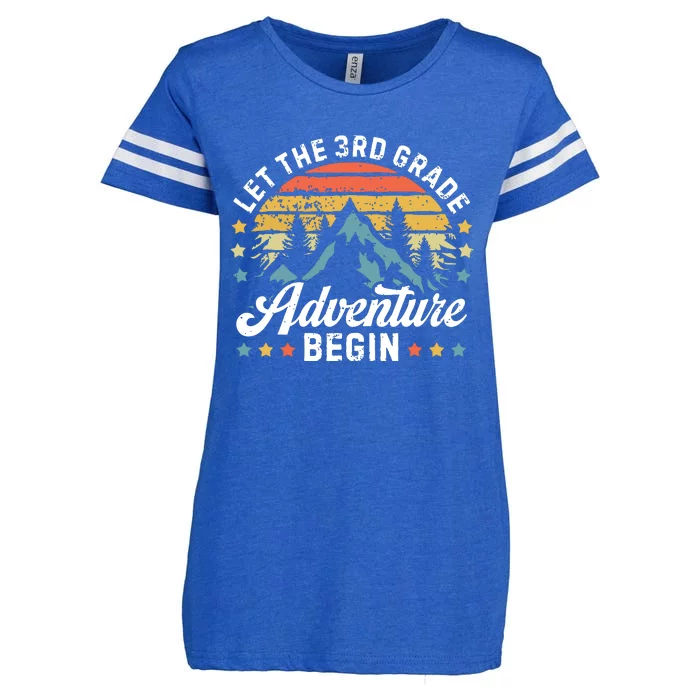 Let The 3rd Grade Adventure Begin Back To School Teachers Enza Ladies Jersey Football T-Shirt