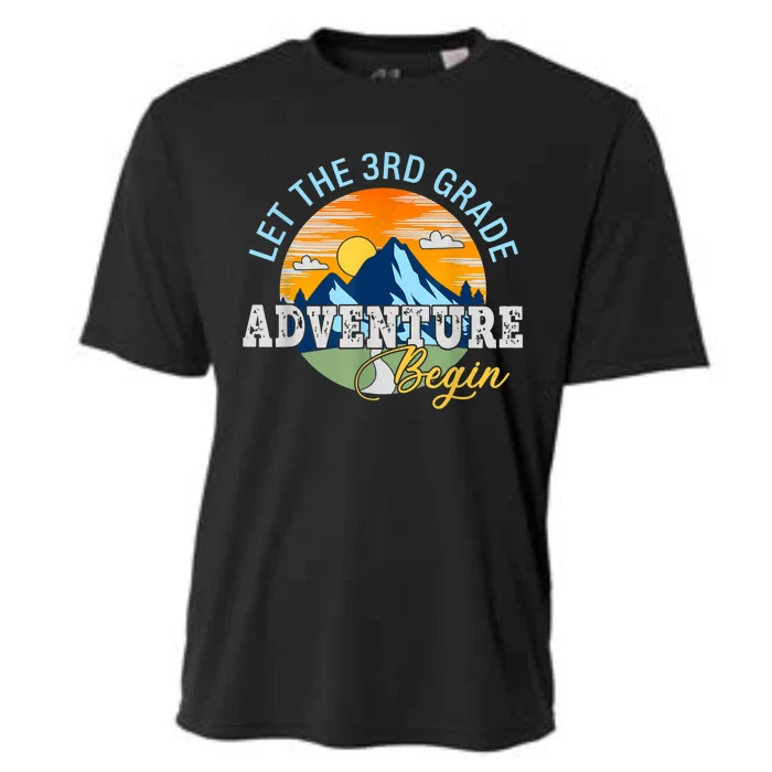 Let The 3rd Grade Adventure Begin 3rd Grade Team Cooling Performance Crew T-Shirt