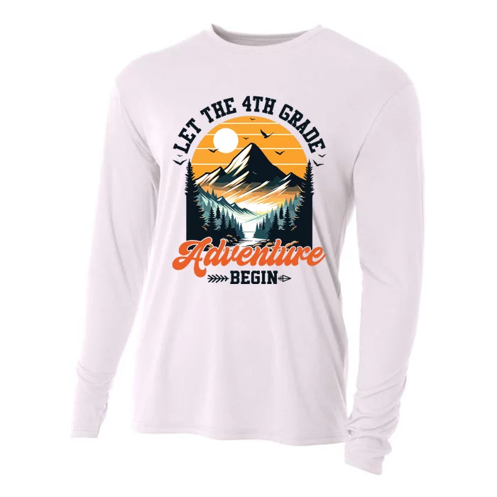 Let The 4th Grade Adventure Begin Back To School Teacher Cooling Performance Long Sleeve Crew