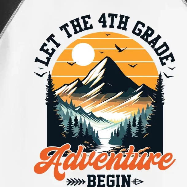 Let The 4th Grade Adventure Begin Back To School Teacher Toddler Fine Jersey T-Shirt