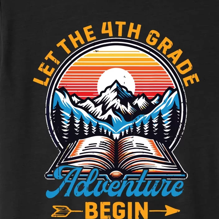 Let The 4th Grade Adventure Begin Teacher Back To School ChromaSoft Performance T-Shirt