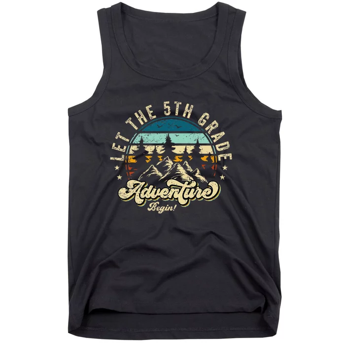 Let The 5th Grade Adventure Begin First Day Teacher Tank Top