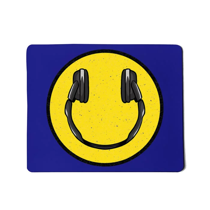 Love The 90S Retro Vintage Headphones Smile Grunge Music Dj Mousepad