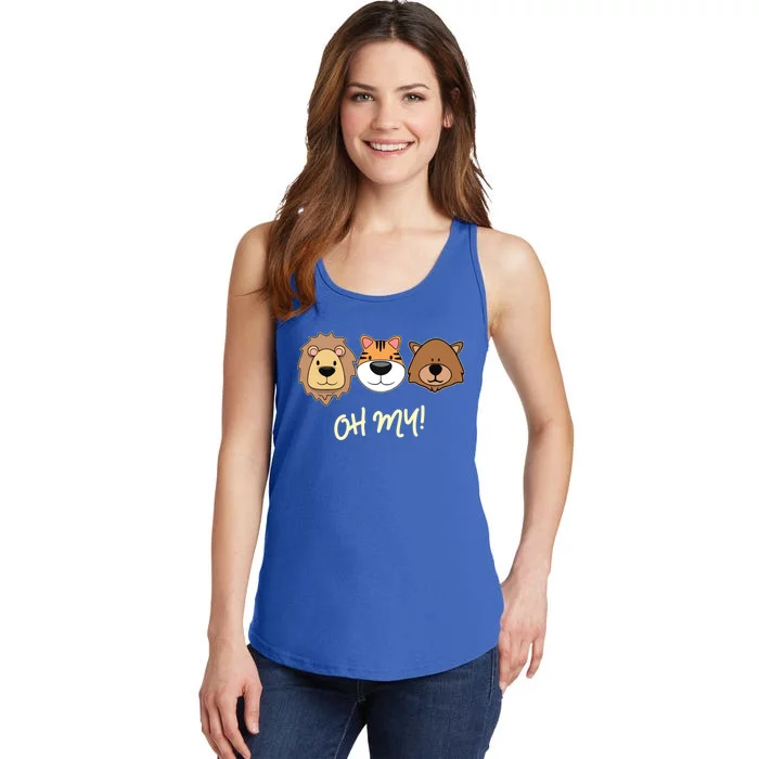 Lion Tiger And Bear Oh My Fun Jungle Zoo Animal Lover Gift Ladies Essential Tank