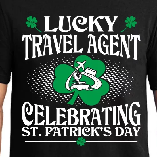 Lucky Travel Agent Celebrating St Patrick Day Gift Pajama Set