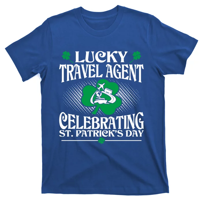 Lucky Travel Agent Celebrating St Patrick Day Gift T-Shirt