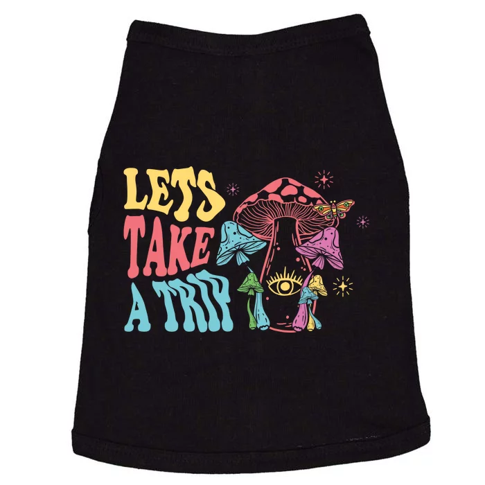 Lets Take A Trip Mushroom Colorful Doggie Tank