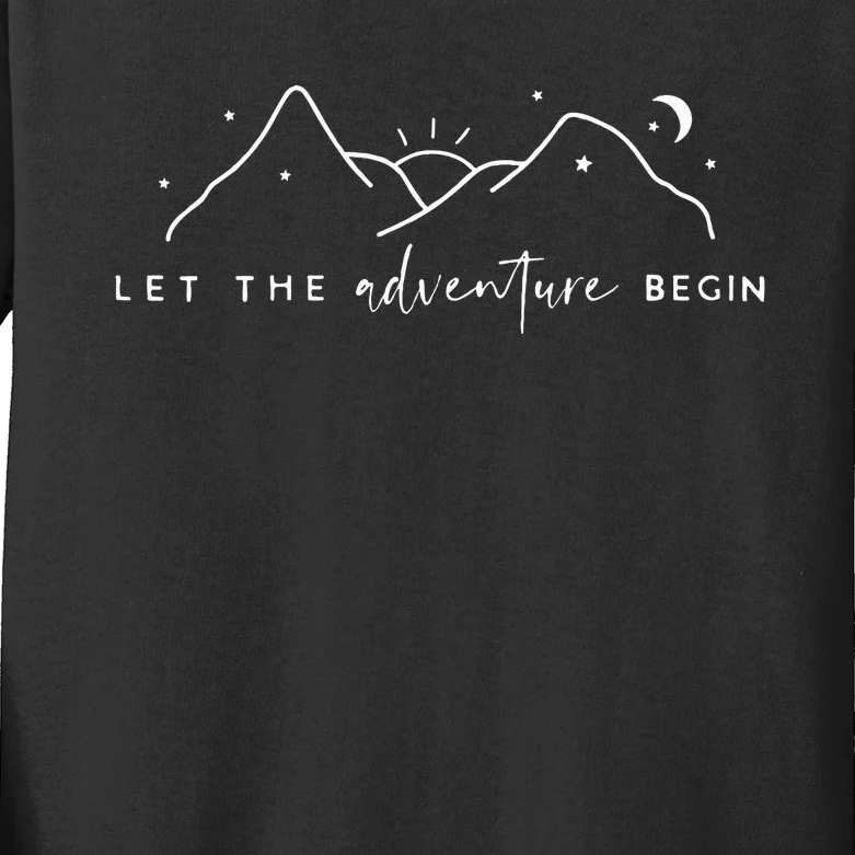 Let The Adventure Begin Kids Long Sleeve Shirt