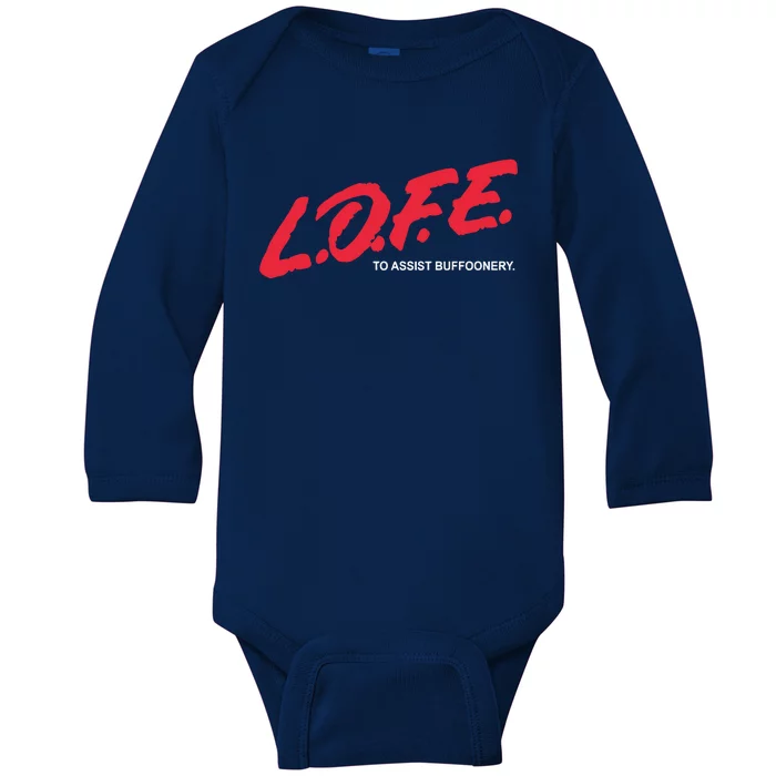 Lofe To Assist Buffoonery Baby Long Sleeve Bodysuit