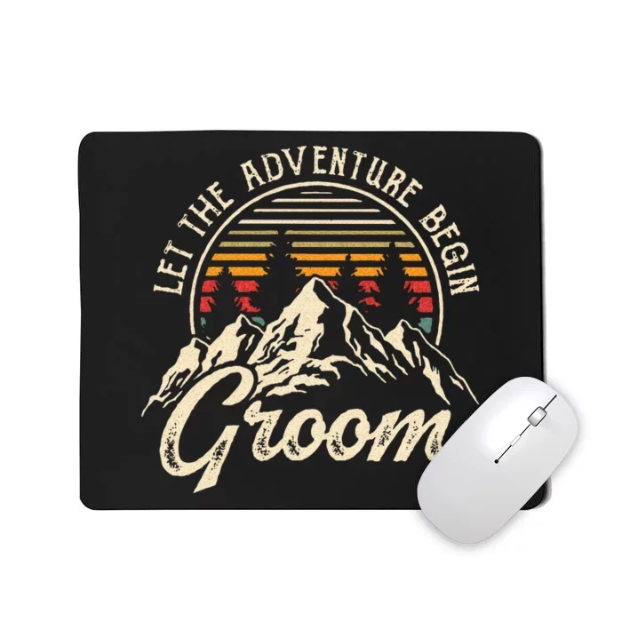 Let The Adventure Begin Groom Honeymoon Couples Matching Sweatshirt Mousepad