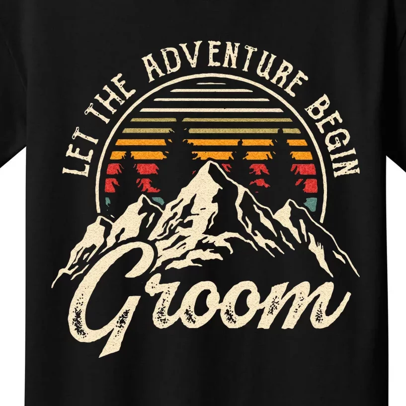 Let The Adventure Begin Groom Honeymoon Couples Matching Sweatshirt Kids T-Shirt