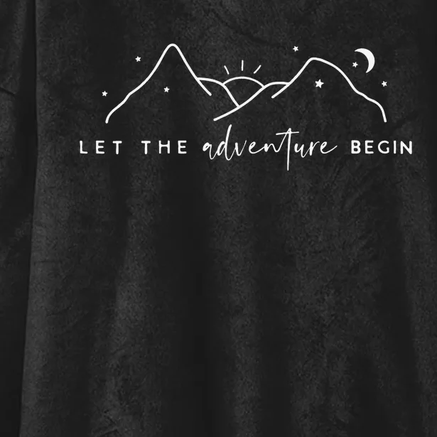 Let The Adventure Begin Hooded Wearable Blanket