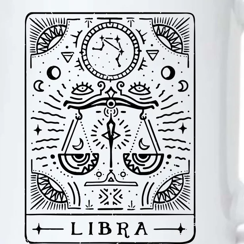 Libra Tarot Art Libra Zodiac Sign Libra Birthday Month Black Color Changing Mug