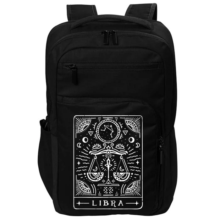 Libra Tarot Art Libra Zodiac Sign Libra Birthday Month Impact Tech Backpack