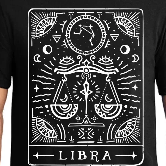 Libra Tarot Art Libra Zodiac Sign Libra Birthday Month Pajama Set