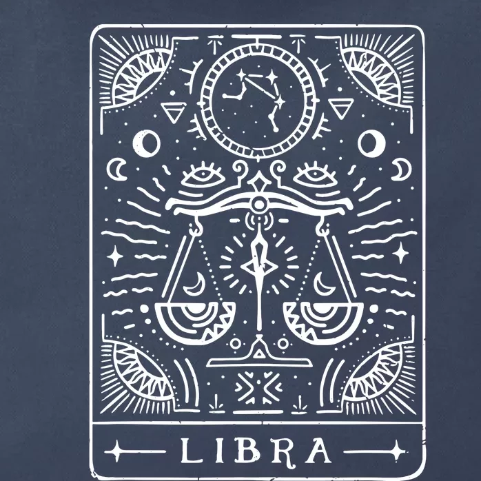 Libra Tarot Art Libra Zodiac Sign Libra Birthday Month Zip Tote Bag