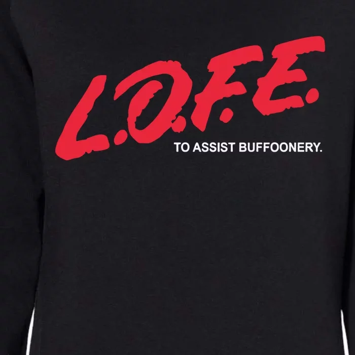 Lofe To Assist Buffoonery Womens California Wash Sweatshirt